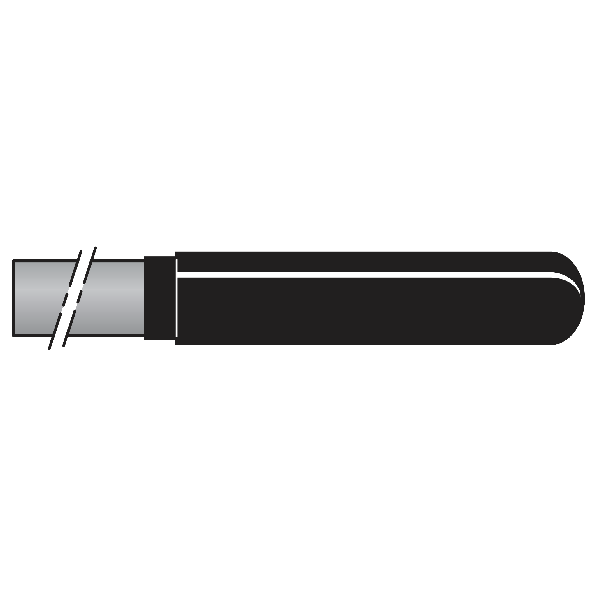 200C/32 Carbon fibre handles length 32 cm (12.6 in.) - Product - Main View