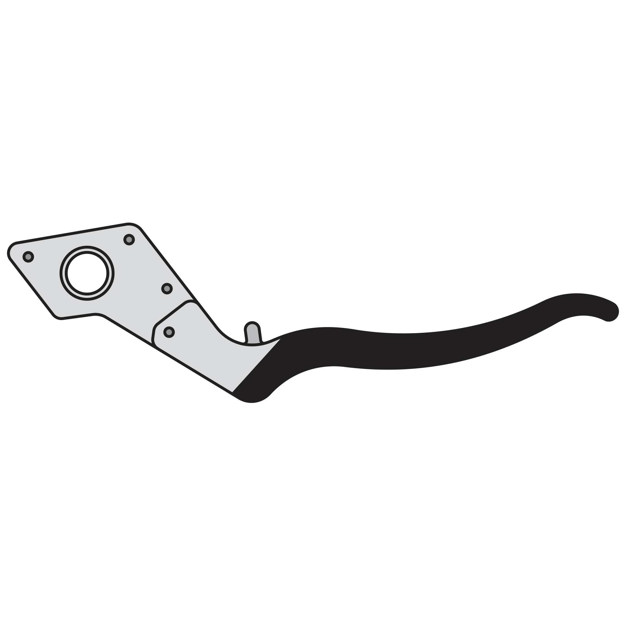 30/1 Complete handle assembly without blade - Product - Main View