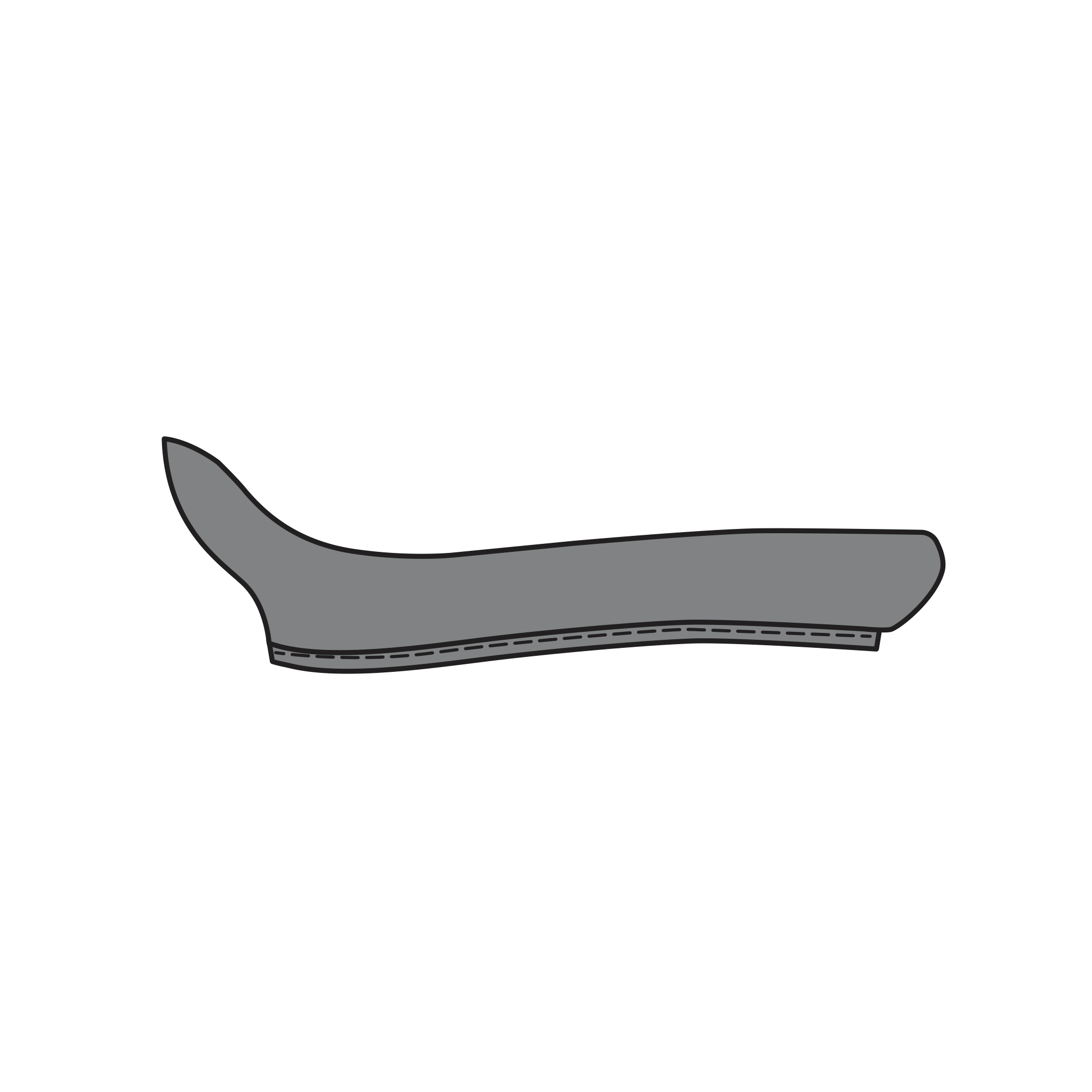 8/35br Elite Blade handle grip brown leather - Product - Main View