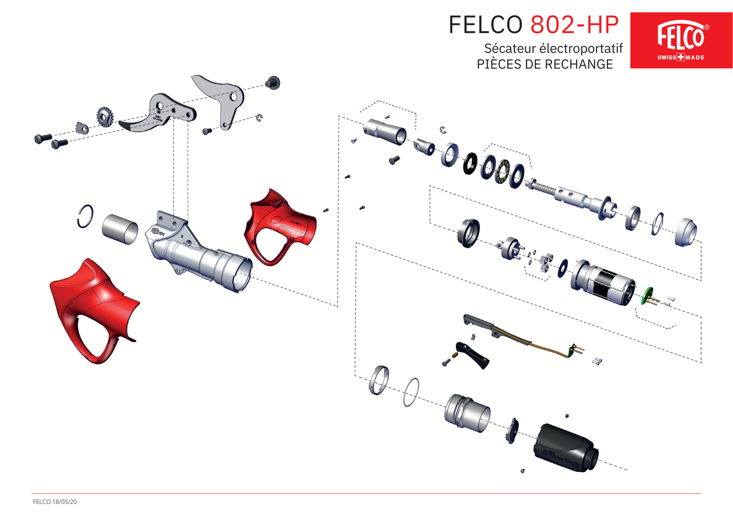 Spare parts for Felco 802-HP