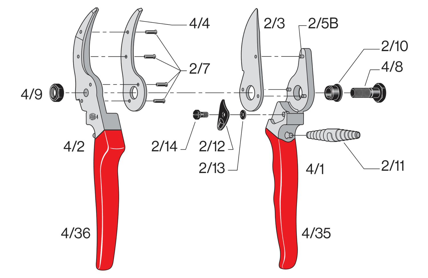 Spare parts for FELCO 4