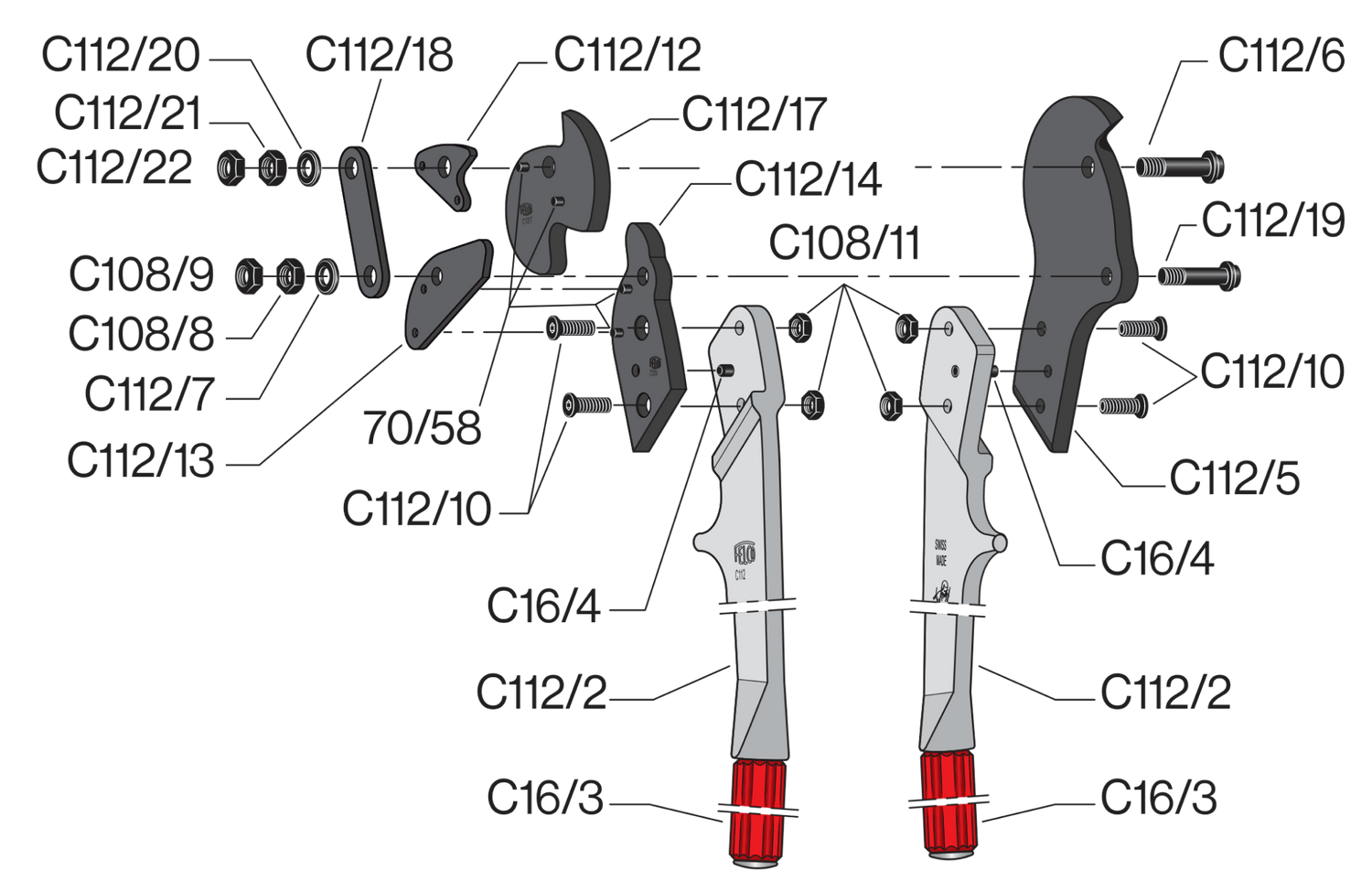 Spare parts for Felco C112