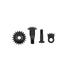 7/90 Kit: bolt, toothed segment and nut - Product - Main View