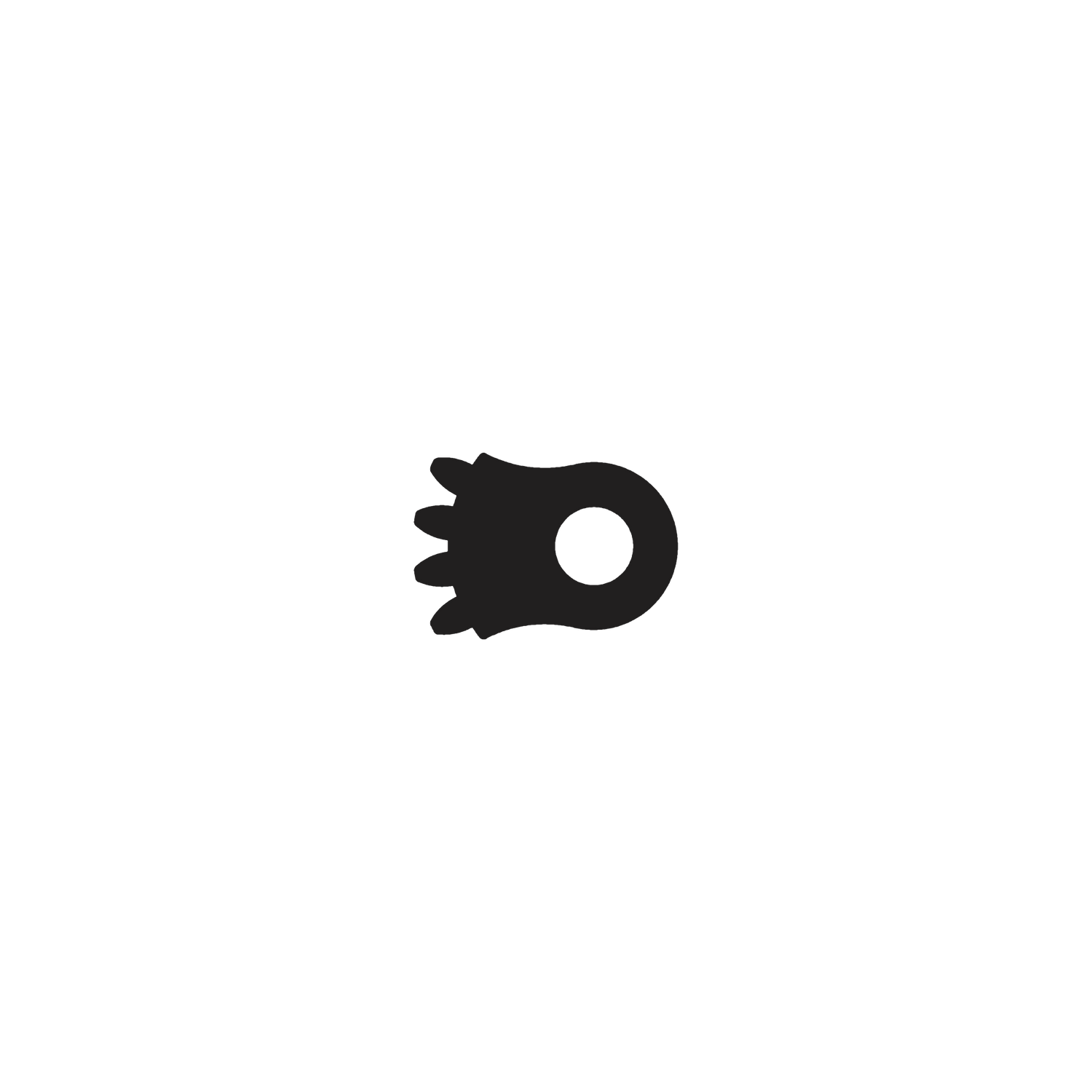 2/16 Toothed segment - Product - Main View