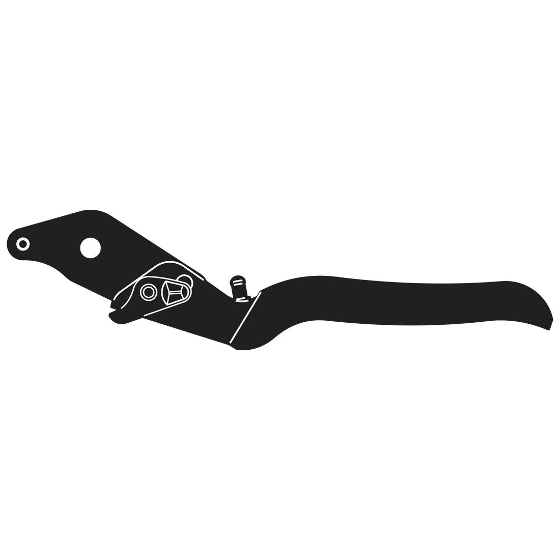 5/13 Complete handle assembly without blade - Product - Main View